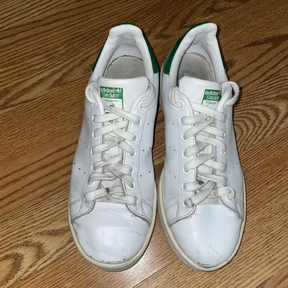 adidas Stan Smith Women's Sneakers Size 6.5 | Classic White Leather Low Top Shoe